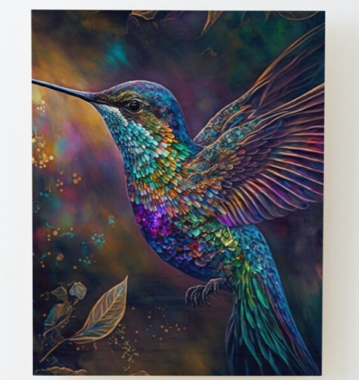 Mounted Print - Hummingbird