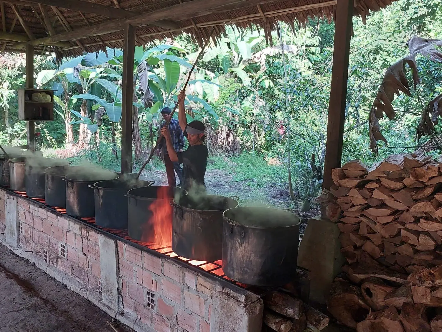 Traditional cooking area of San Pedro Tea